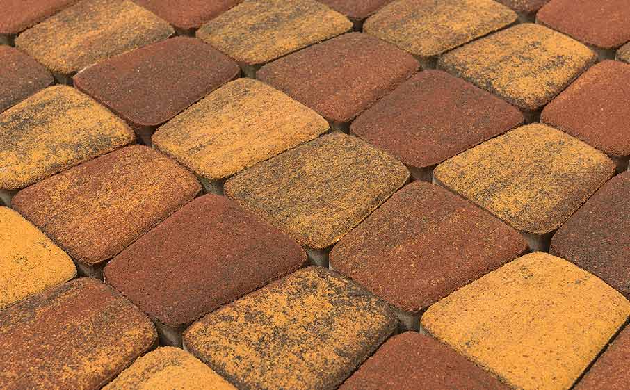 Тротуарная плитка BRAER Классико круговая, Color Mix Мальва, 60 мм