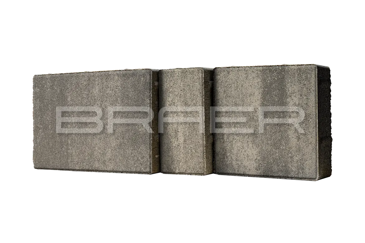 Тротуарная плитка BRAER Мозаика Color Mix Туман, 60 мм