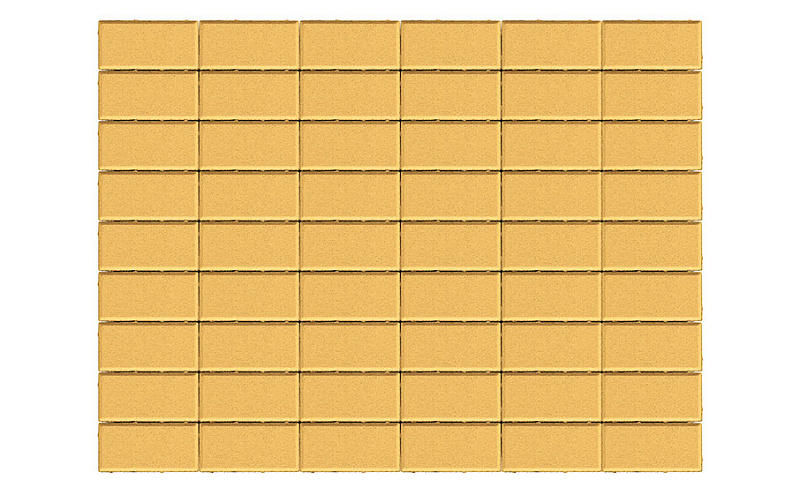Тротуарная плитка BRAER Прямоугольник Песочный, 40 мм