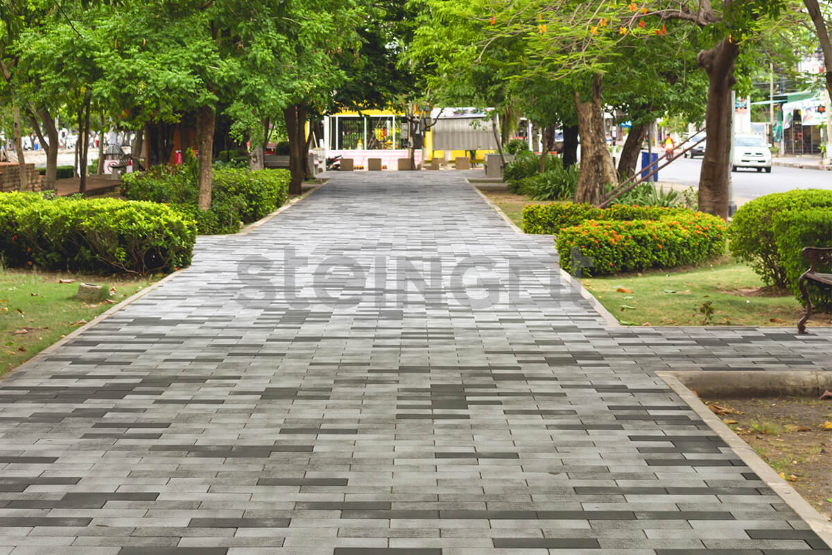 НА ЗАКАЗ Тротуарная плитка Steingot Протектор 320*160 "Штайн Сильвер" 80 мм