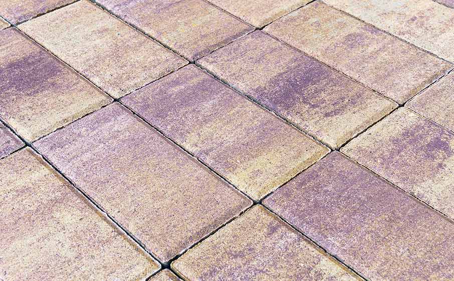 Тротуарная плитка BRAER Прямоугольник Color Mix Прайд, 40 мм