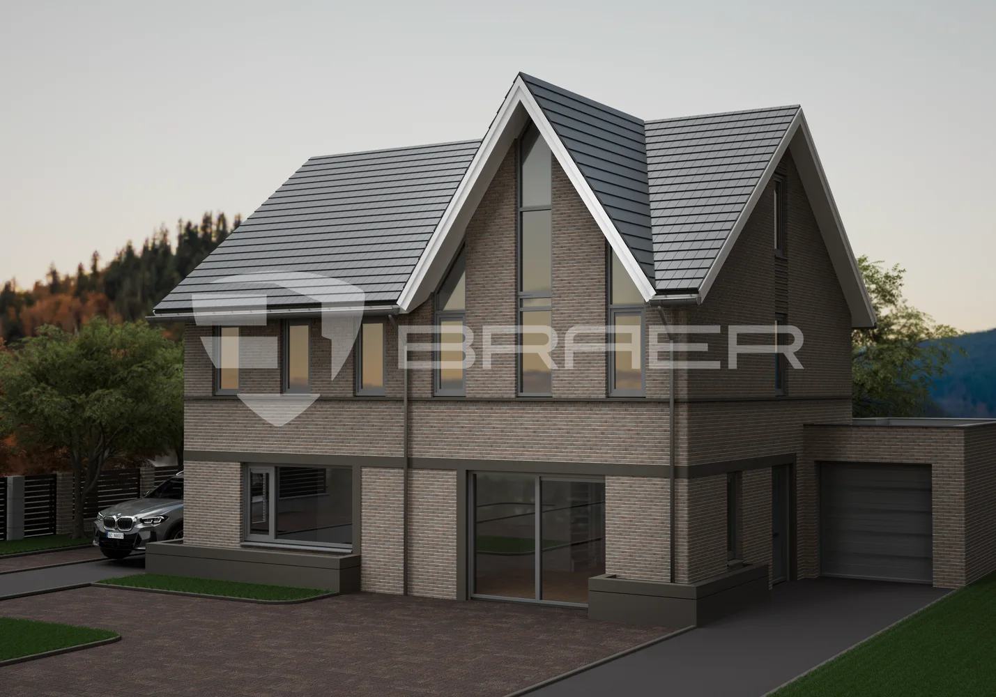 Кирпич облицовочный БРАЕР кладка Дакар, терра, 1 НФ, 250*120*65 мм
