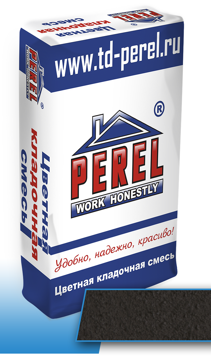 Темно-серая кладочная смесь Perel