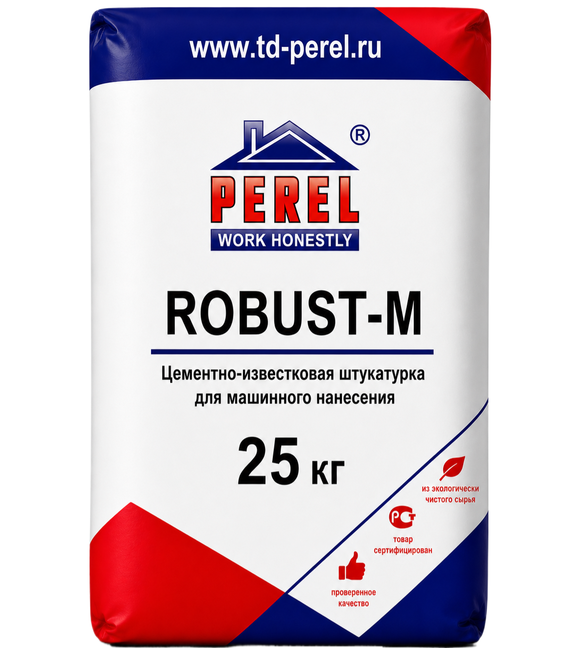Цементно-известковая штукатурка Perel Robust-M, 25 кг