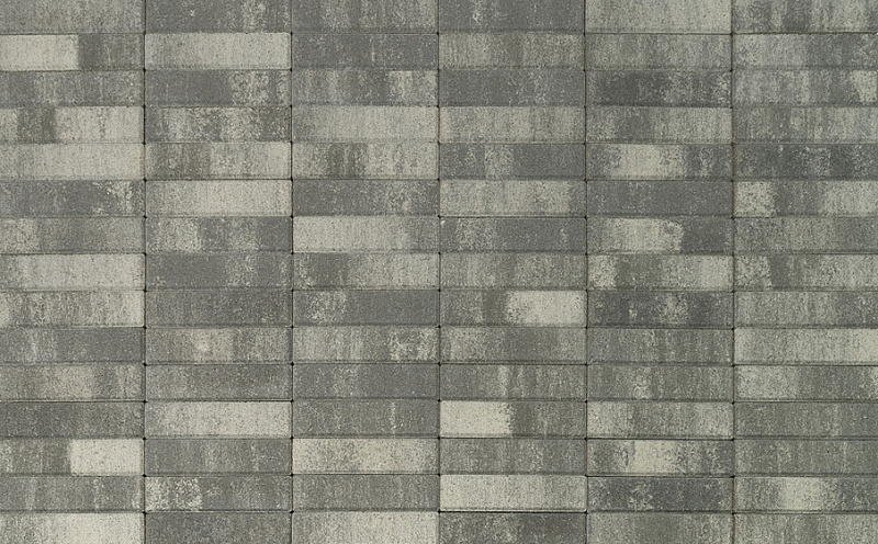 Тротуарная плитка BRAER Паркет Color Mix Туман, 60 мм