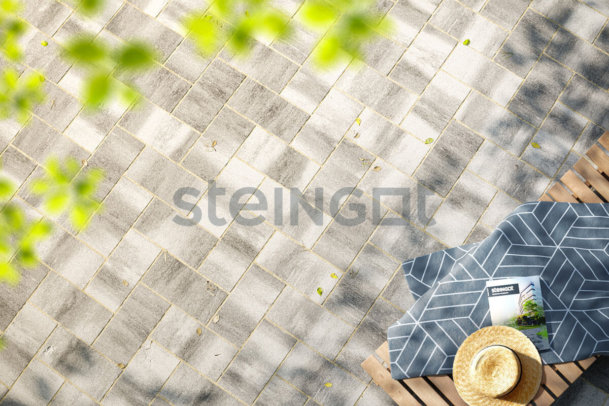 НА ЗАКАЗ Тротуарная плитка Steingot Протектор 320*160 "Штайн Сильвер" 80 мм