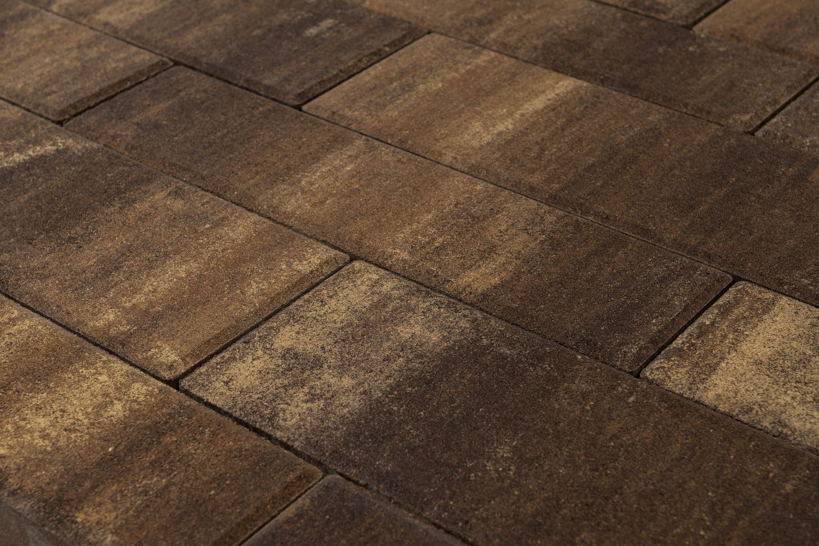 Тротуарная плитка BRAER Домино Color Mix Каштан, 60 мм