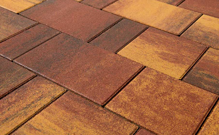 Тротуарная плитка BRAER Старый город Ландхаус Color Mix Мальва, 60 мм