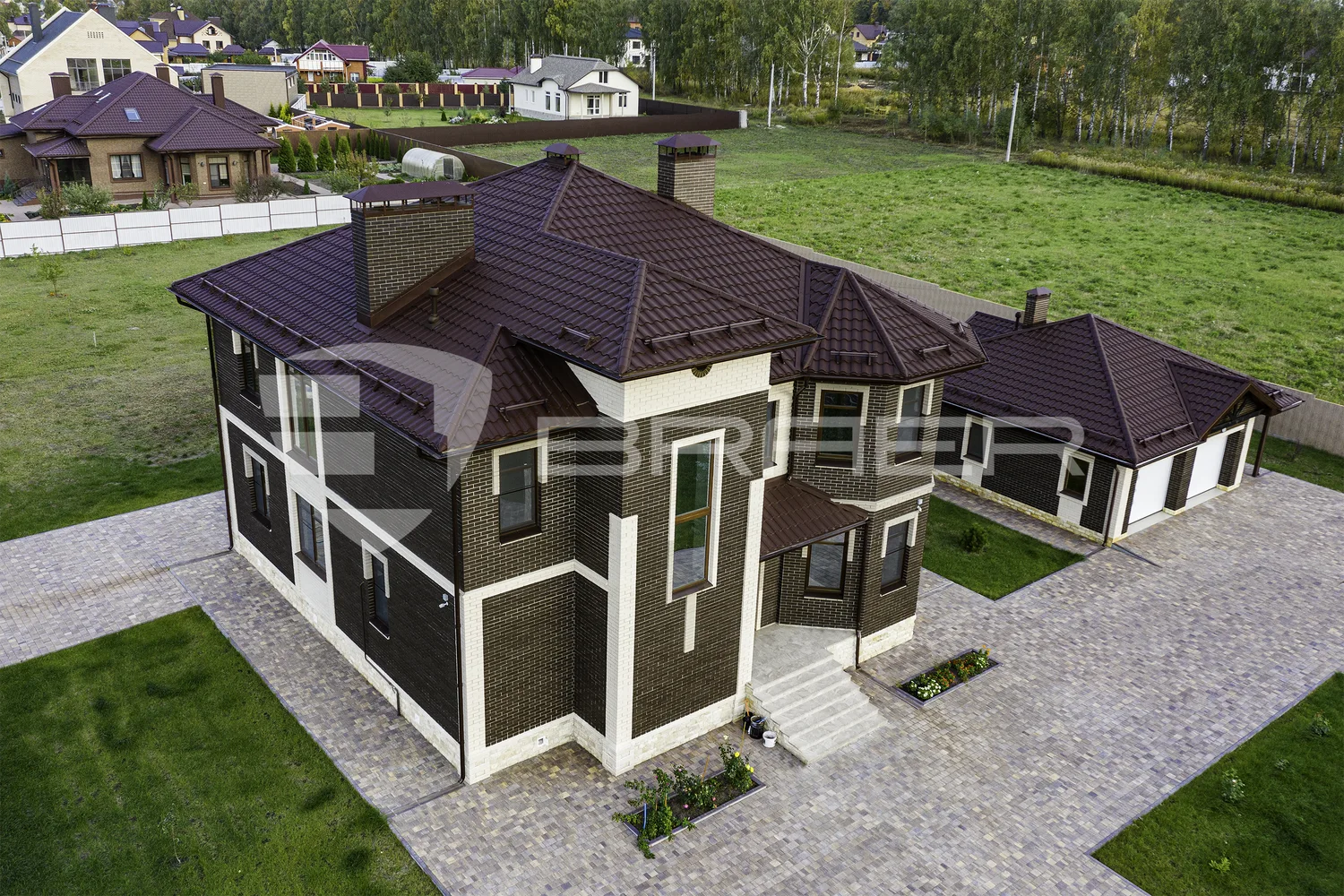 Кирпич облицовочный БРАЕР Коричневый, гладкий, 1 НФ, 250*120*65 мм