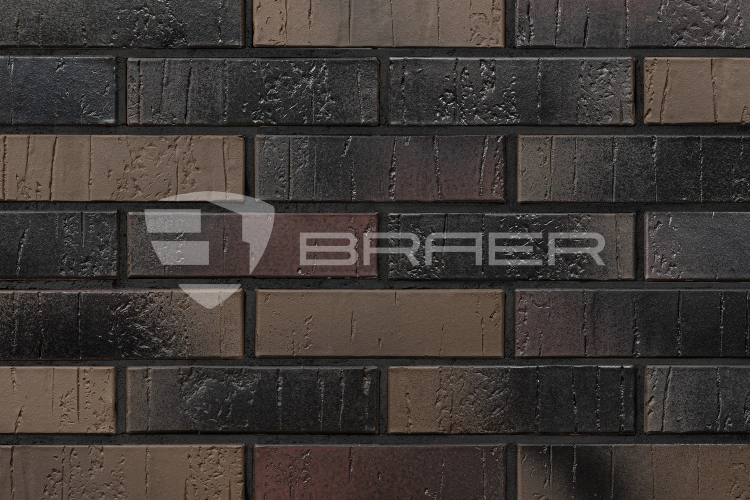 Кирпич облицовочный BRAER PRO 28.09, 1 НФ, 250*120*65 мм