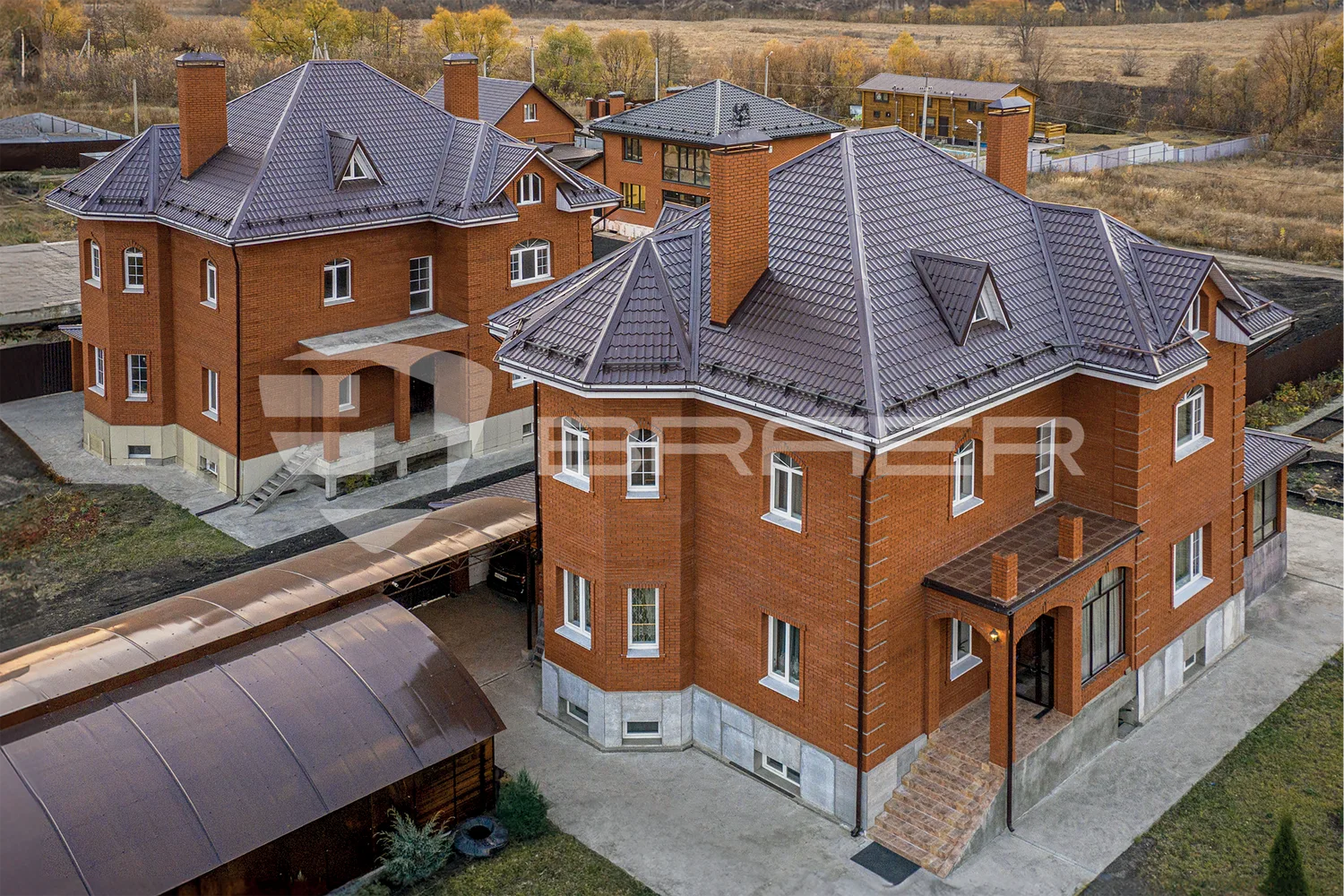 Кирпич облицовочный БРАЕР Красный, гладкий, 1 НФ, 250*120*65 мм