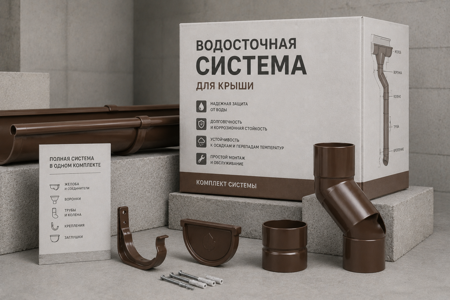 Водосточные системы для крыш