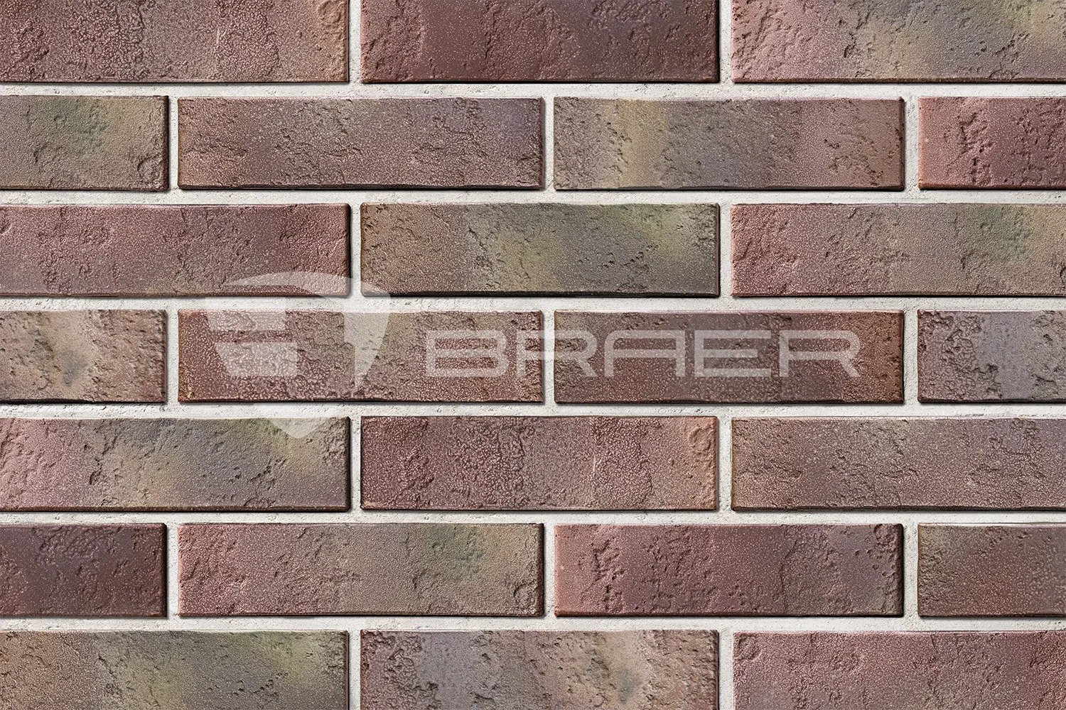Кирпич облицовочный BRAER PRO 13.13, 1 НФ, 250*120*65 мм