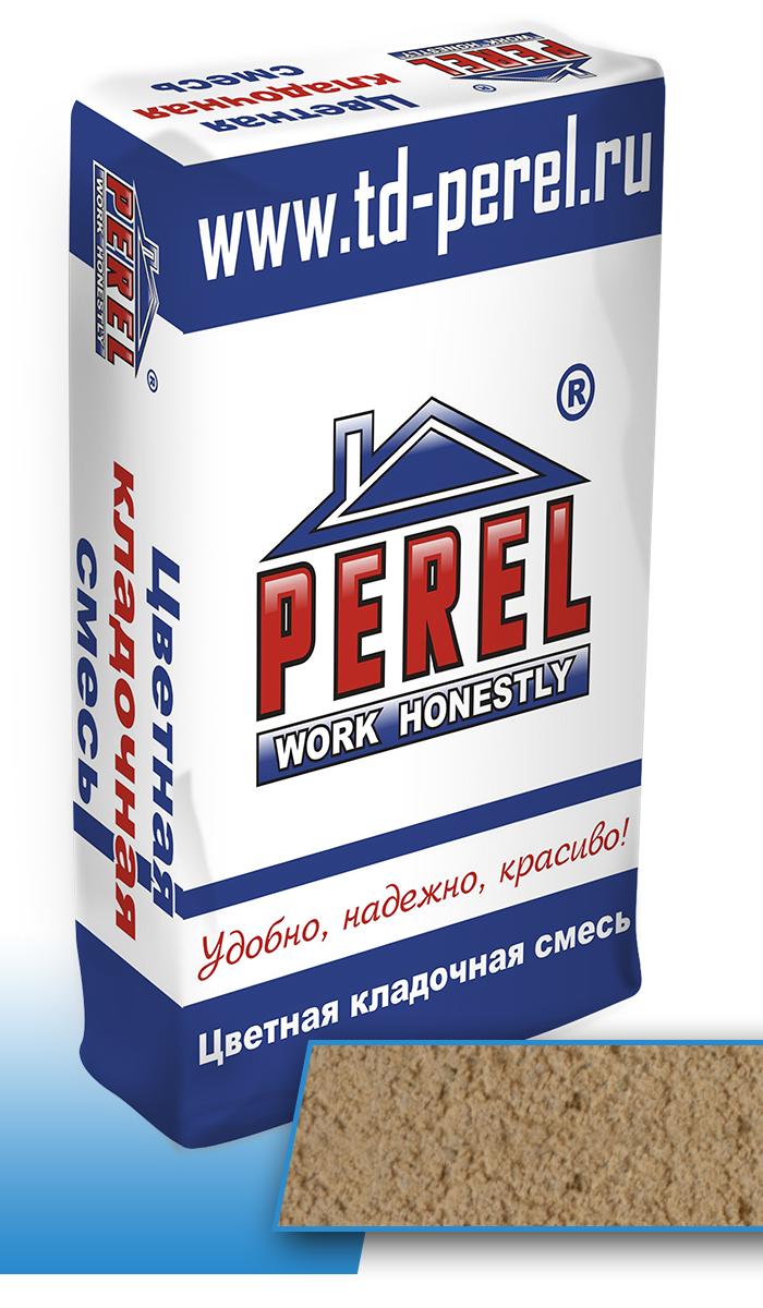 Кремово-желтая кладочная смесь Perel