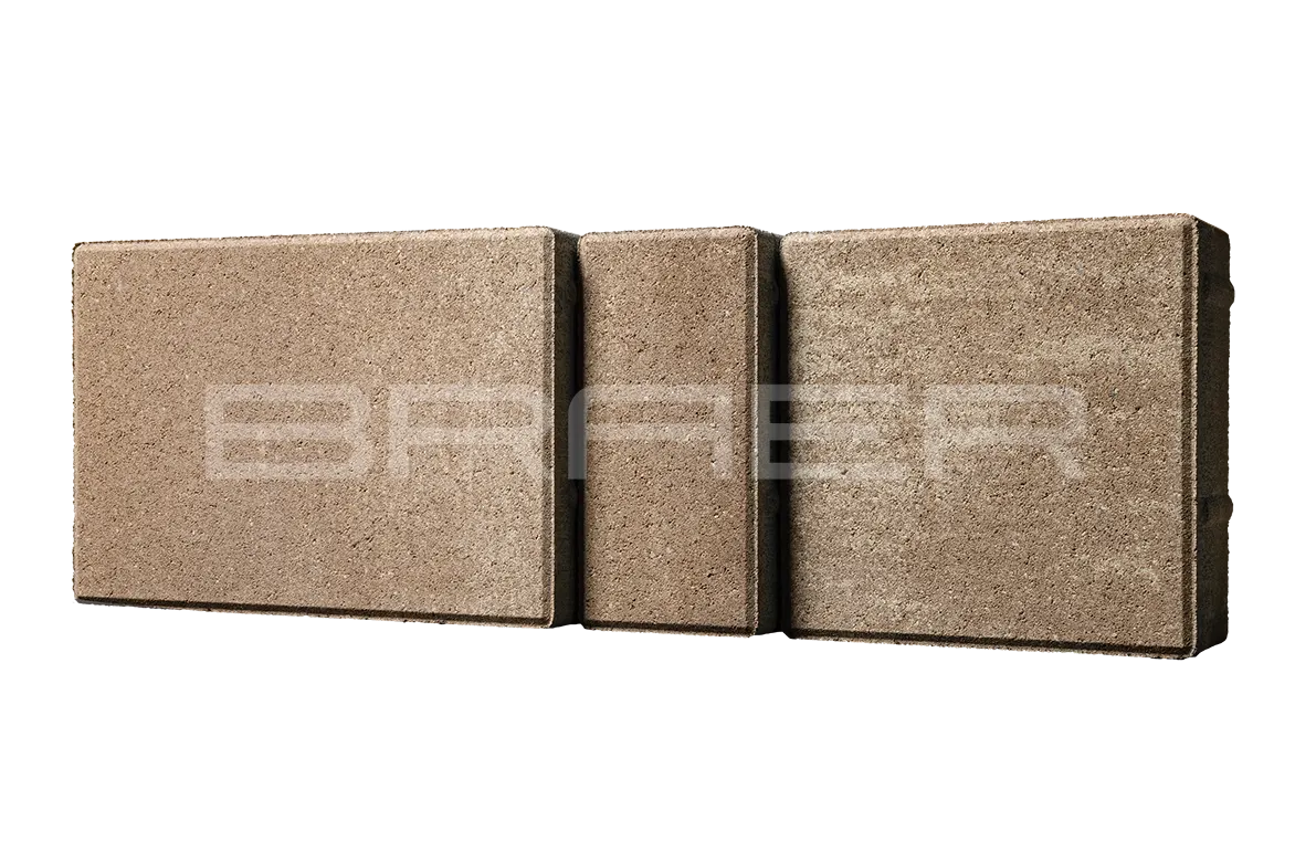 Тротуарная плитка BRAER Мозаика Color Mix Миндаль, 60 мм
