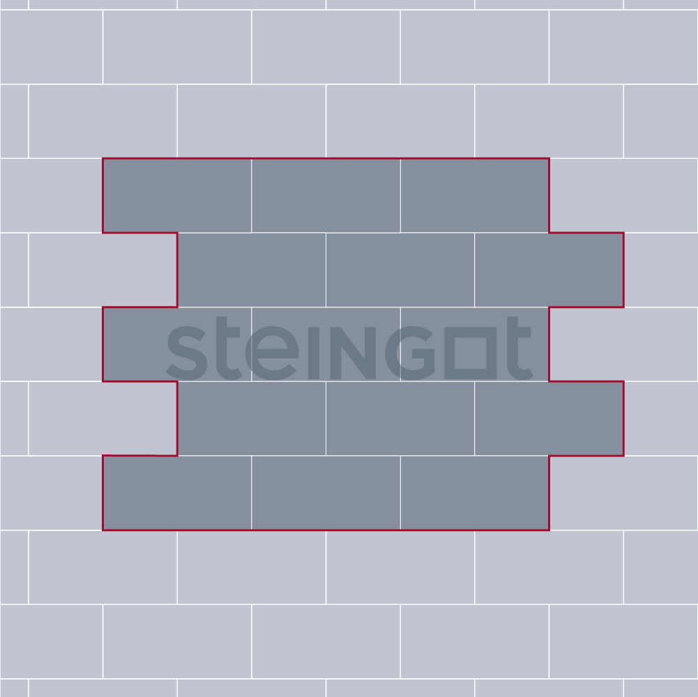 НА ЗАКАЗ Тротуарная плитка Steingot Протектор 320*160 "Штайн Сильвер" 80 мм