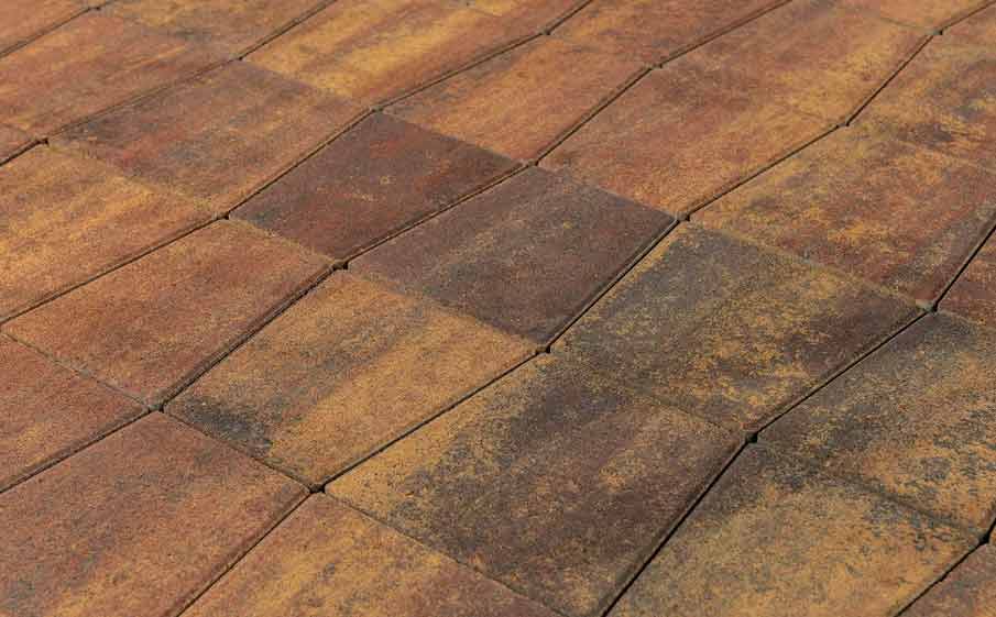 Тротуарная плитка BRAER Старый город Веймар Color Mix Мальва, 60 мм