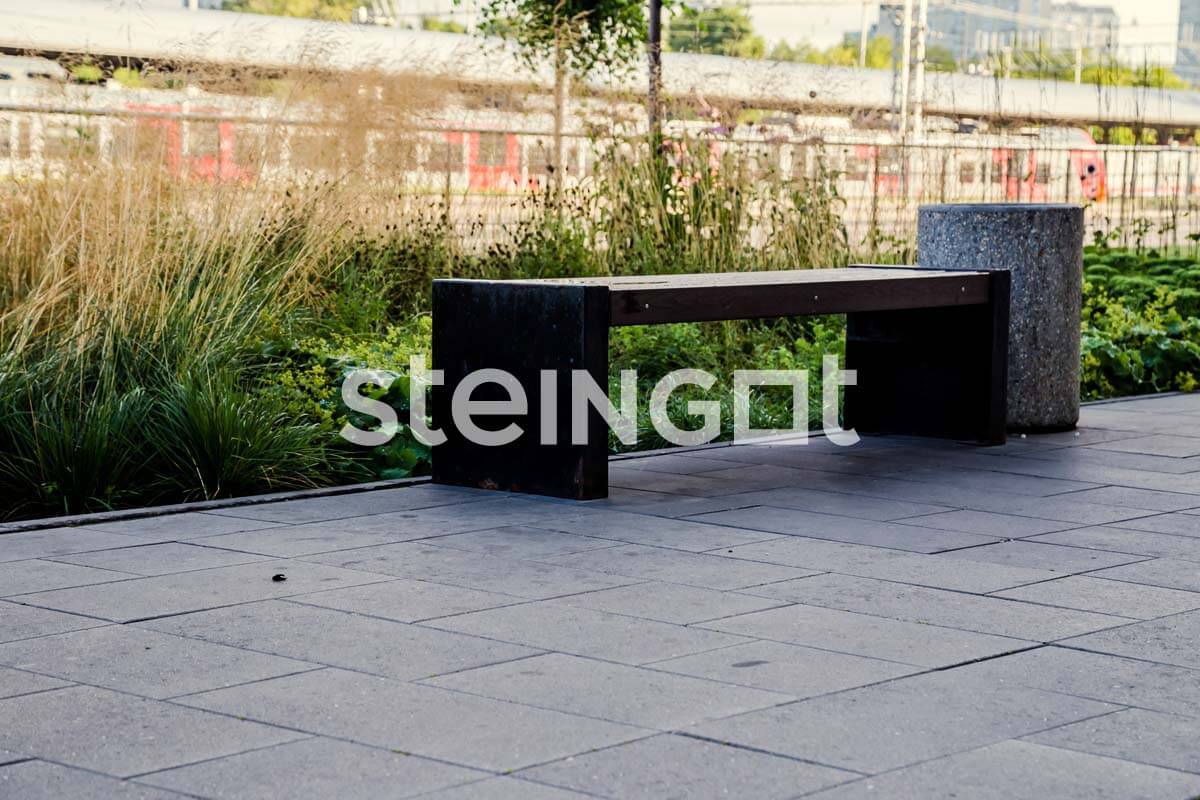 НА ЗАКАЗ Тротуарная плитка Steingot Плато Серая 80 мм